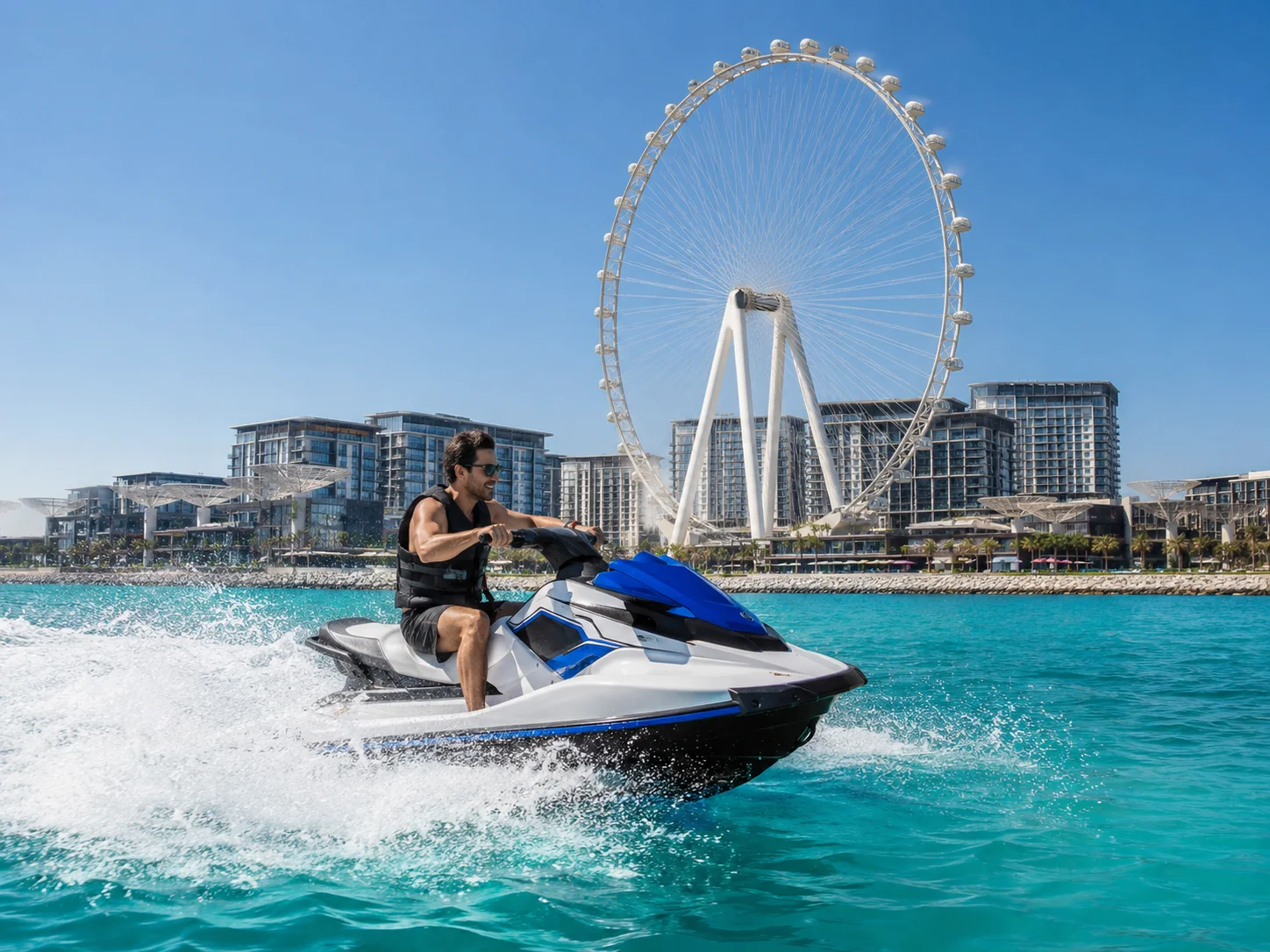 Ain Dubai & Bluewaters Island Jet Ski Tour